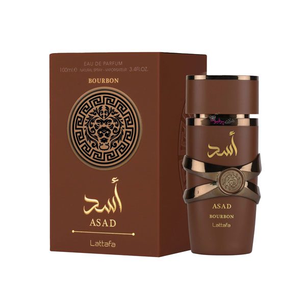3 عطر ادکلن اسد بوربون قهوه ای | Lattafa Asad Bourbon - تصویر 1
