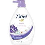 شامپو بدن داو Dove مدل Relaxing Refreshing – آرامش‌بخش و مرطوب‌کننده حجم ۱۰۰۰ گرم پمپی